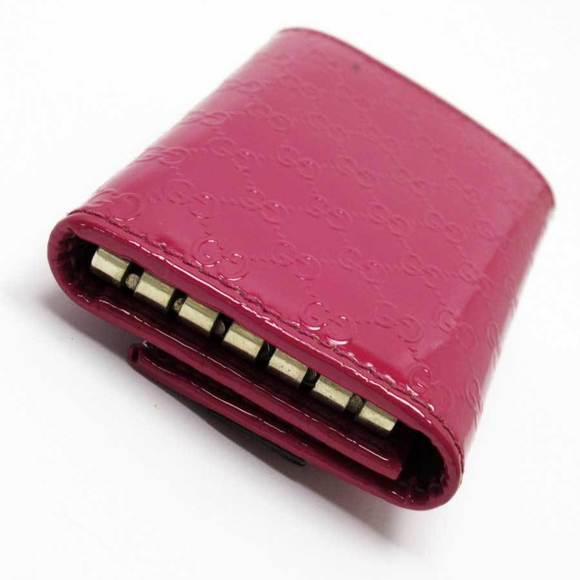 Gucci Micro Gucci Patent Leather 6 Key Case Pink - Picture 3 of 6